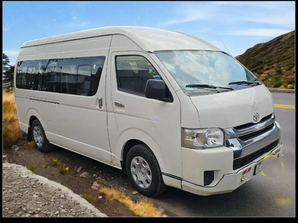 Toyota Hiace High Roof Rental in Skardu | Group & Family Van