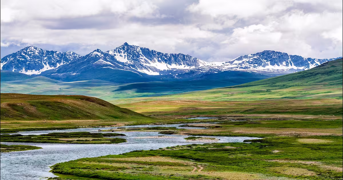 Deosai National Park near Skardu with vast mountain plains in Pakistan