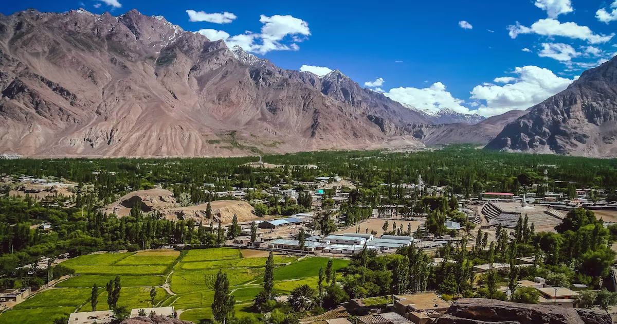 Skardu Pakistan with mountains and scenic valley views
