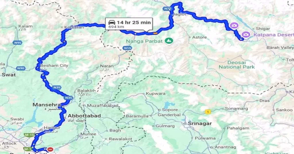 Rawalpindi/Islamabad to Skardu Rent a Car
